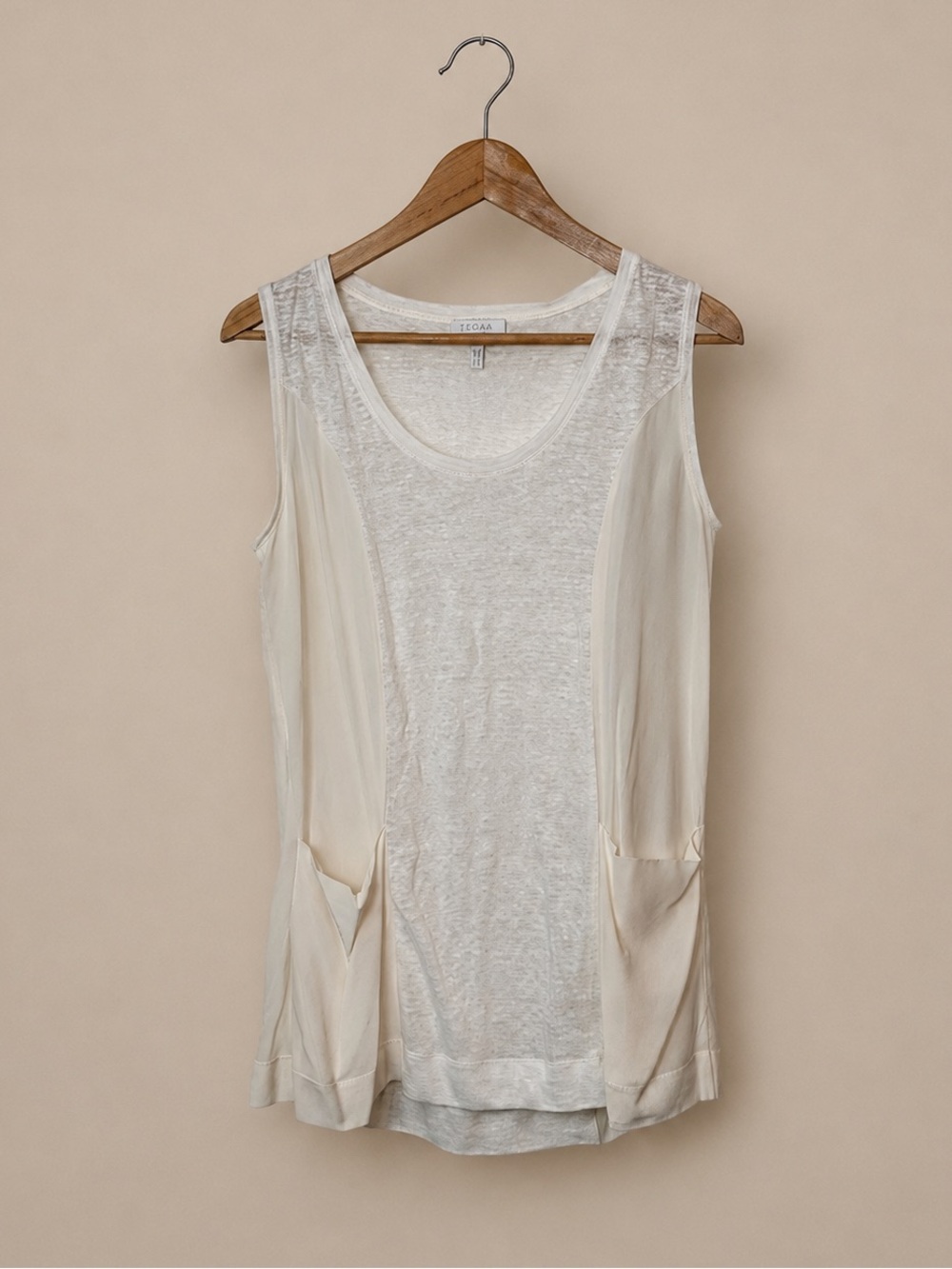 Escada Sport Linen Silk Women's Sleeveless Blouse Small